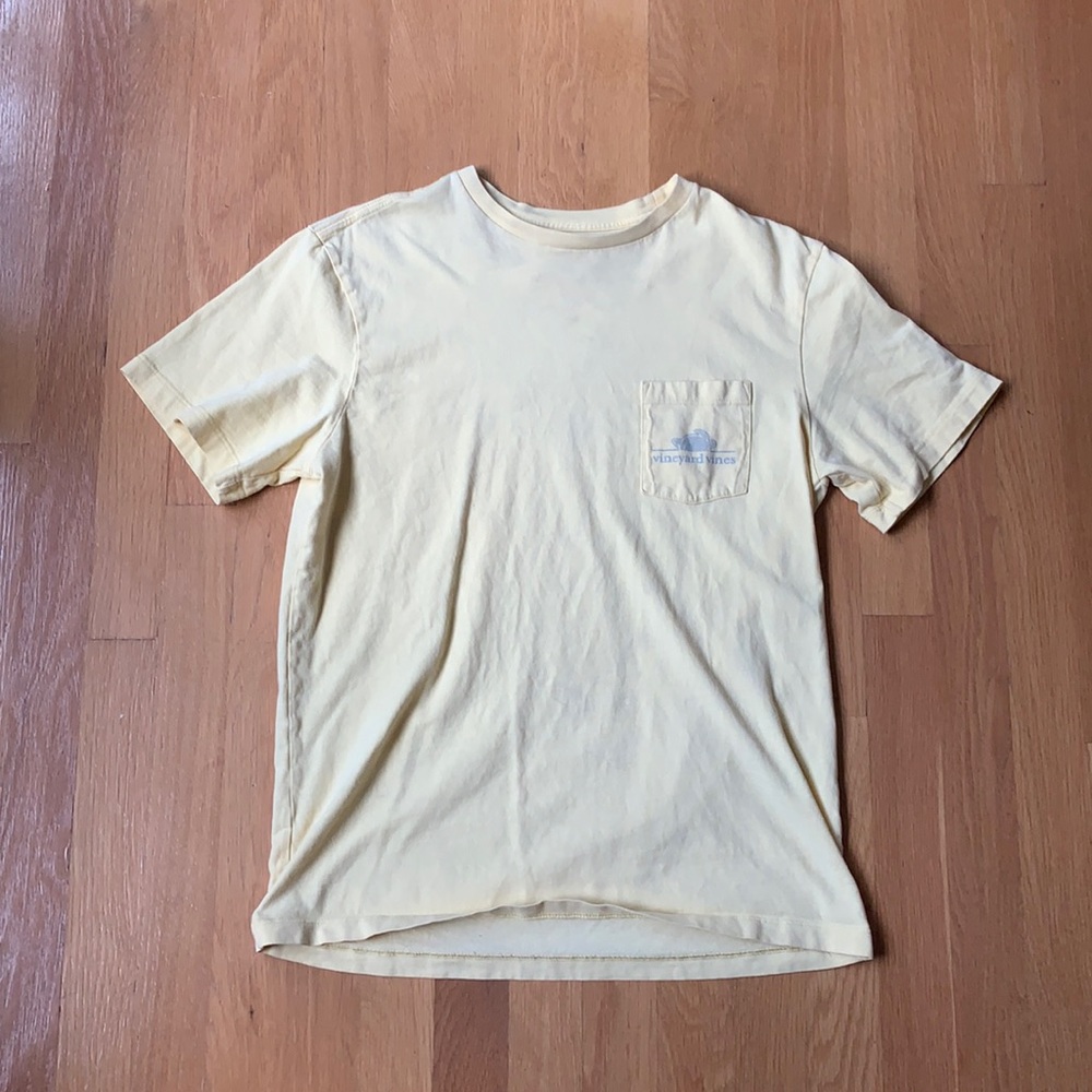 Men’s Vineyard Vines Yellow Cotton T-Shirt